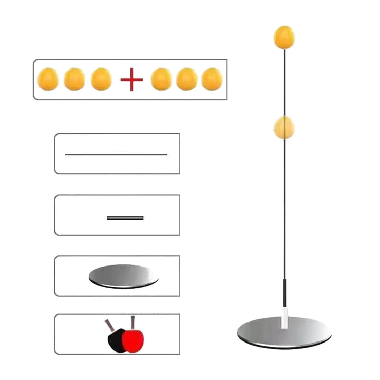 Table Tennis Soft Shaft Equipment Set with Bulk Practice - Balls Paddles Set for Parent-child Interaction