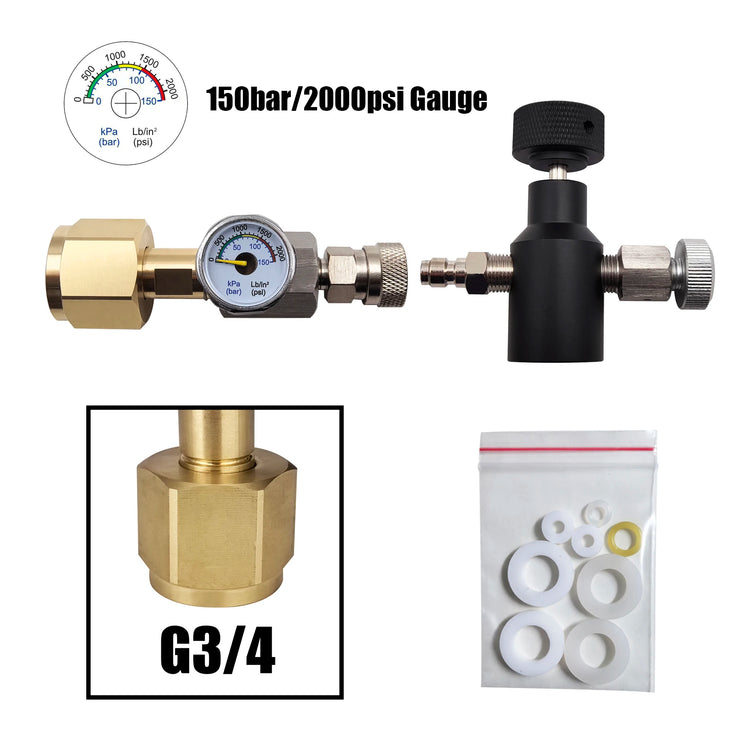 Soda Water Accessory Sparking Water Maker Cylinder Tank CO2 Filling Station Refill Adapter Connector W21.8-14 or G3/4 or CGA320