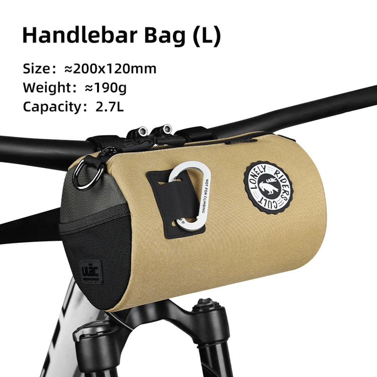 ULAC Multifunctional Bicycle Handlebar Bag 1.1/1.5/2.7L Large Capacity  Waterproof Portable Shoulder Bag Cycling Accessories