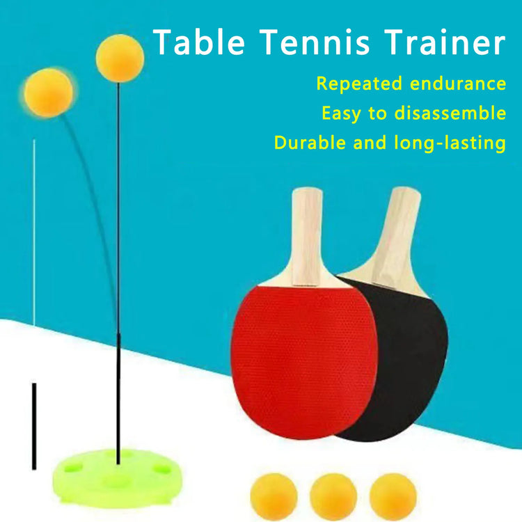 Table Tennis Soft Shaft Equipment Set with Bulk Practice - Balls Paddles Set for Parent-child Interaction
