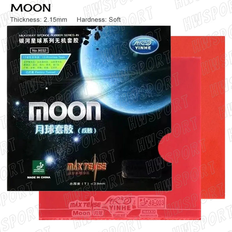 YINHE MOON Table Tennis Rubber Moon Speed Non-sticky Ping Pong Rubber Sheet with High Elastic Sponge