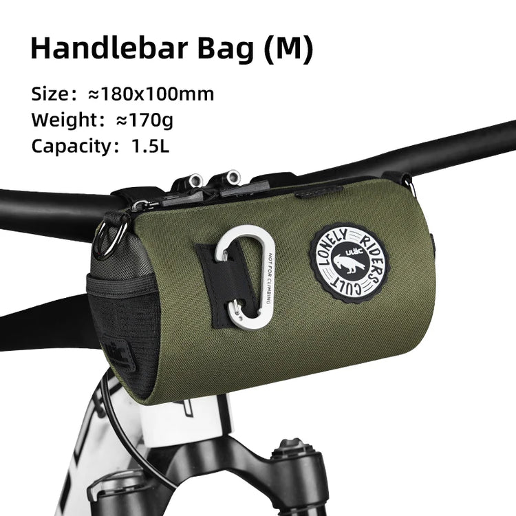 ULAC Multifunctional Bicycle Handlebar Bag 1.1/1.5/2.7L Large Capacity  Waterproof Portable Shoulder Bag Cycling Accessories